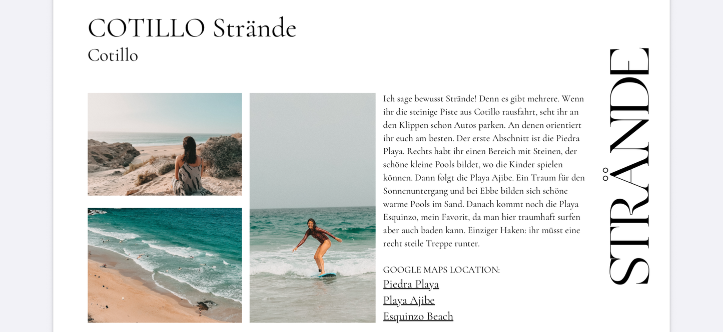 Fuerteventura with children Travel Guide digital