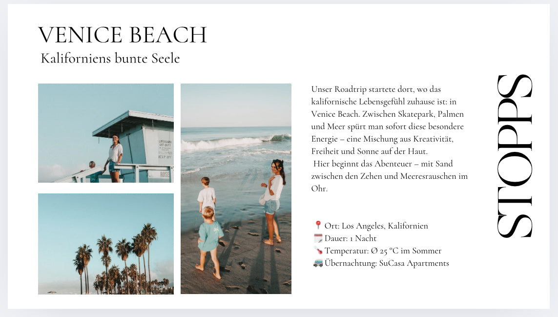 Kalifornien mit Kind Reiseroute