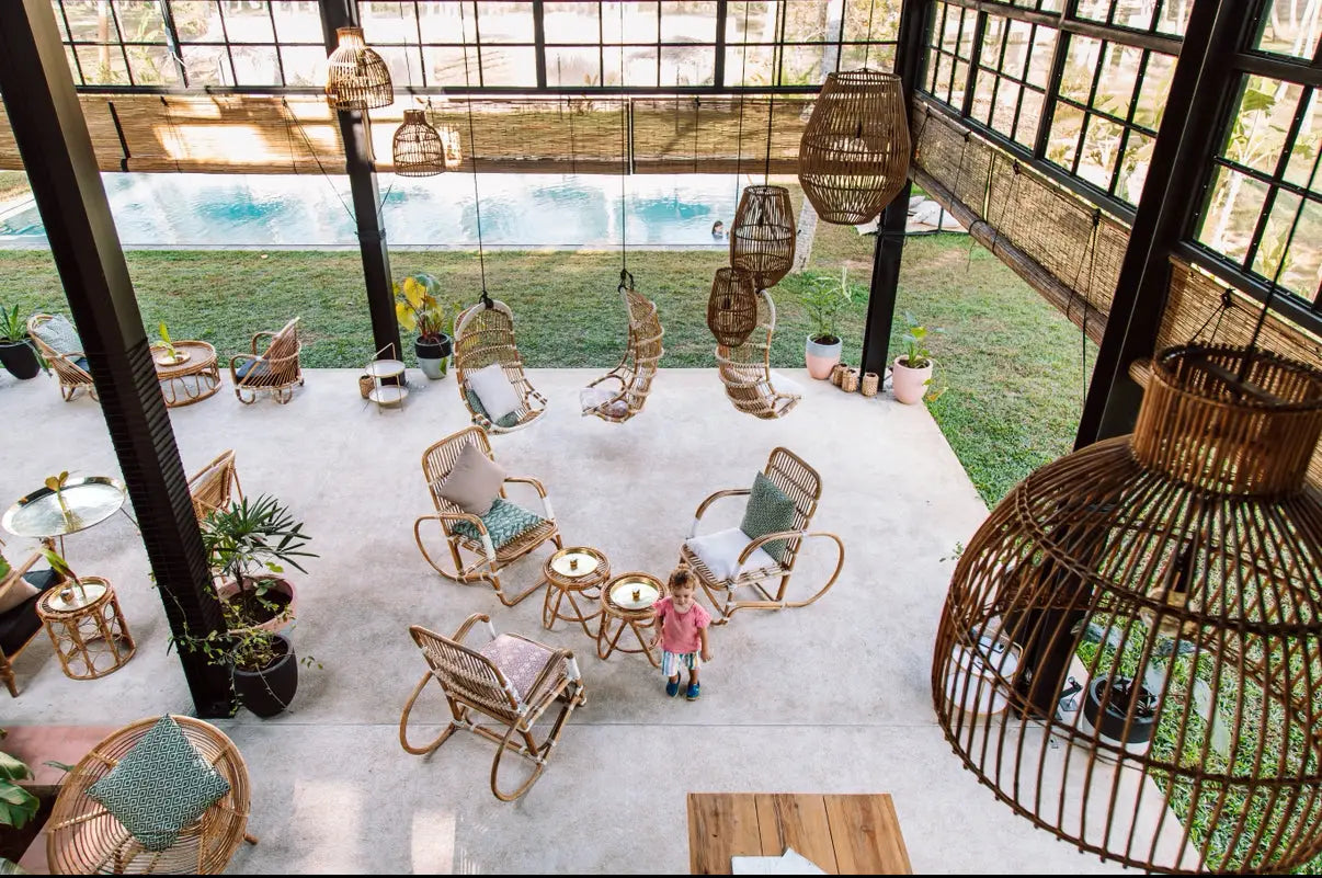 Palm Hotel Sri Lanka mit Kind